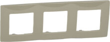 Умные розетки, выключатели и рамки legrand Niole installation triple frame (665033)