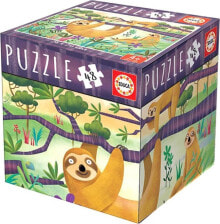 Детские развивающие пазлы educa Puzzle 48 Cube - Leniwce G3