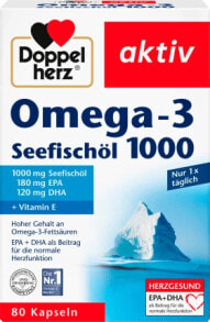 Omega-3 Seefischöl 1000 Kapseln 80 St., 107,8 g