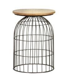 Coaster Home Furnishings round Accent Table with Bird Cage Base