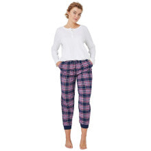 Купить женские пижамы Ellos: Plus Size Plaid Flannel Sleep Pants