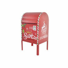 Letterbox DKD Home Decor White Red Metal 29 x 24 x 52 cm