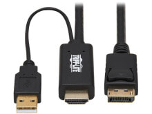 Купить компьютерные разъемы и переходники Tripp Lite: Tripp Lite P567-01M HDMI to DisplayPort Active Adapter Cable (M/M) - 4K, USB Pow