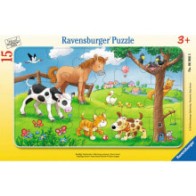 Puzzle Knuffige Tierfreunde