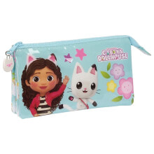 SAFTA Gabby´S Dollhouse Triple Pencil Case