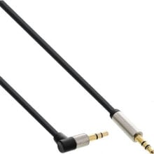 Кабели и разъемы для аудио- и видеотехники InLine 0.5m 3.5mm - 3.5mm аудио кабель 0,5 m 3,5 мм Черный 99224
