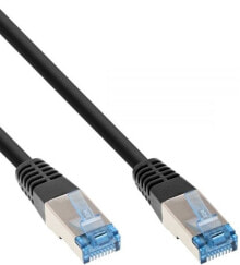 Кабели и разъемы для аудио- и видеотехники InLine 74820S сетевой кабель 20 m Cat6a S/FTP (S-STP) Черный
