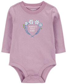 Baby Auntie's Sweetheart Long-Sleeve Bodysuit