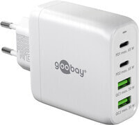 Goobay USB-C PD Multiport-Schnellladegerät 68 W weiß 64818