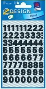 Наклейки для детского творчества avery Zweckform Stickers black numbers (151980)