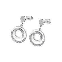 Ювелирные серьги Stylish steel earrings with clear zircons Urban Woman LS2180-4 / 1