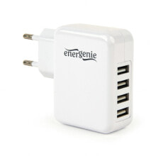 Зарядные устройства для смартфонов enerGenie EG-U4AC-02 зарядное устройство для мобильных устройств Для помещений Белый