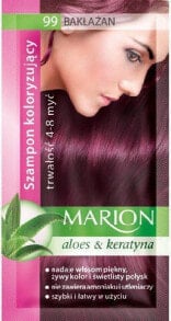 Оттеночное или камуфлирующее средство для волос Marion Szampon koloryzujący 4-8 myć nr 99 bakłażan 40 ml