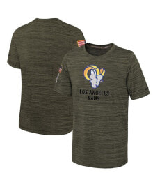Nike big Boys Olive Los Angeles Rams 2022 Salute To Service Velocity T-shirt