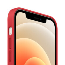 Чехол силиконовый Apple MagSafe MHL63ZM/A для iPhone 12/12 Pro красный