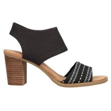 Купить черные женские сандалии TOMS: TOMS Majorca Block Heels Womens Black Casual Sandals 10019724T