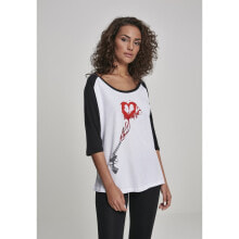 MISTER TEE Pitol Heart Raglan 3/4 sleeve T-shirt