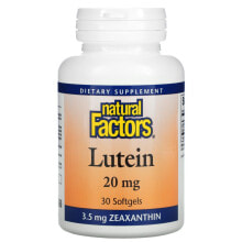 Лютеин, зеаксантин Natural Factors, Lutein, 20 mg, 120 Softgels