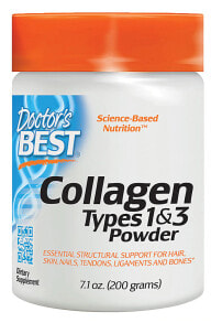 Коллаген Doctor's Best Collagen Types 1 & 3 Powder Коллаген I и III типов в порошке 200 г