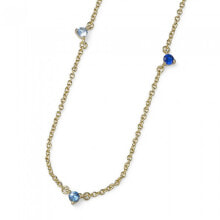 Ювелирные колье charming gilded necklace with zircons 12221G