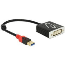 DeLOCK 62737 видео кабель адаптер 0,2 m DVI-I Черный