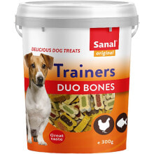 Купить товары для собак Şanal: SANAL Trainers Duo Bones Jar 300g Dog Snack