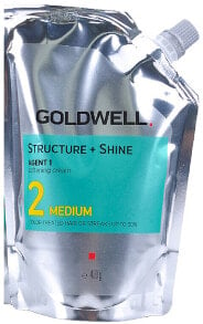 Erweichende Creme für gefärbtes und poröses Haar - Goldwell Structure + Shine Soft Cream Medium 2 Straightening Cream