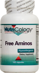 Аминокислоты nutriCology Free Aminos Гипоаллергенный комплекс аминокислот 100 капсул