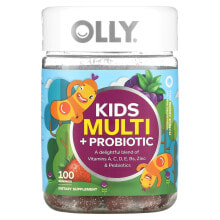 Kids Multi + Probiotic, Yum Berry Punch, 100 Gummies