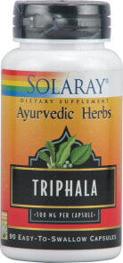 Жиросжигатели Solaray Triphala Аюрведическая трава трифала 60 капсул