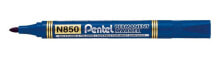 Фломастеры для рисования для детей Перманентный маркер N850 с круглым наконечником синий цвет PENTEL