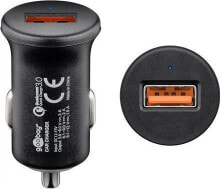 Автомобильные зарядные устройства и адаптеры для мобильных телефонов Ładowarka Goobay Quick Charge 1x USB-A (45162)