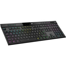 Купить клавиатуры Corsair: Corsair K100 RGB AIR Wireless Ultra-Thin Mechanical Gaming Keyboard, Cherry ULP Tactile - schwarz, D