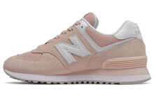 New Balance NB 574 B宽 低帮 跑步鞋 女款 粉白 / Кроссовки New Balance NB 574 B WL574OAB