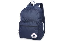 Converse 匡威 Go 2Backpack 运动休闲拉链 织物 书包背包双肩包 男女同款情侣款 深蓝色 / Рюкзак Converse Go 2 Backpack 10017261-467