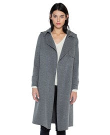 Купить женские куртки JENNIE LIU: Women's Cashmere Wool Double-faced Overcoat