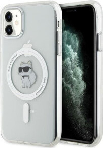 Karl Lagerfeld Karl Lagerfeld KLHMN61HFCCNOT iPhone 11 /Xr przezroczysty/transparent hardcase IML Choupette MagSafe