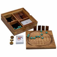 Set of traditional games Alexandra House Living Brown 23 x 5 x 23 cm 5-in-1