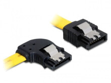 Компьютерные кабели и коннекторы deLOCK 0.5m SATA M/M кабель SATA 0,5 m Желтый 82825