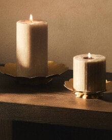 Metal flower christmas candleholder