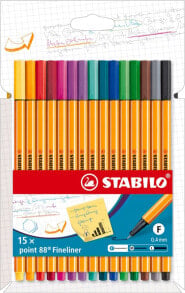 Stabilo Cienkopis Point 88 etui 15 kolorów STABILO