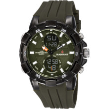 Мужские наручные часы с ремешком Мужские наручные часы с зеленым силиконовым ремешком Radiant RA458604 ( 48 mm)