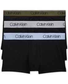 Men's 3-Pack Microfiber Stretch Low-Rise Trunks