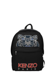 Мужские городские рюкзаки Мужской повседневный городской рюкзак черный с логотипом Kenzo Backpack and Bumbags Men Fabric Black Red