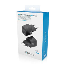 AISENS ASCH-35W1P023-BK зарядное устройство для мобильных устройств Универсальная Черный Кабель переменного тока Быстрая зарядка Для помещений