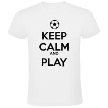 Мужские футболки KRUSKIS Keep Calm And Play Football Short Sleeve T-Shirt