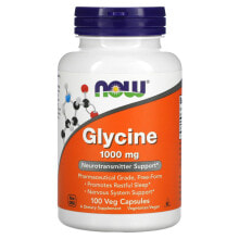 Amino Acids nOW Foods, Glycine, 1,000 mg, 100 Veg Capsules