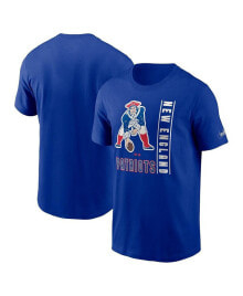 Nike men's Royal New England Patriots Lockup Essential T-shirt