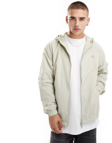 Купить мужская верхняя одежда Fred Perry: Fred Perry hooded shell jacket in off white