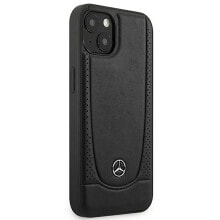 SOURCING Mercedes Mehcp15Marmbk iPhone 15 Plus14 Plus 6.7 Leather Urban phone case